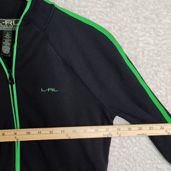LRL Lauren Ralph Lauren Active Women's Black Full Zip Jacket Size Small - Picture 5 of 11
